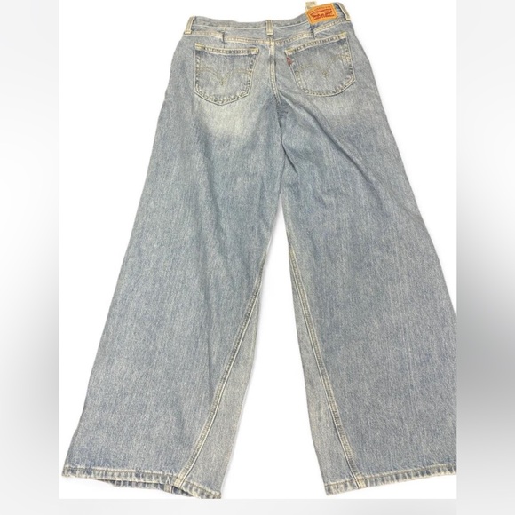 Levi’s Baggy Wide-Leg with Relaxed Inset Panels Light Blue Jeans Size 28 - Picture 4 of 5